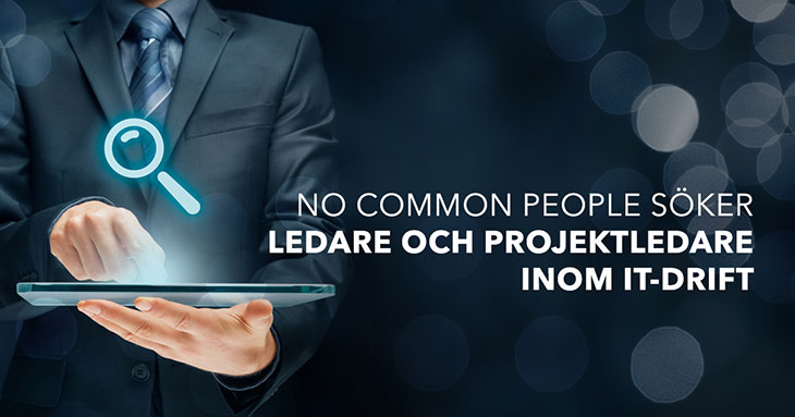 No Common People sker ledare och projektledare inom IT-drift