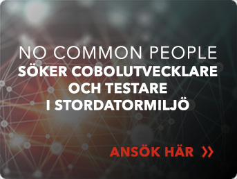 No Common People sker Cobolutvecklare och testare i stordatormilj